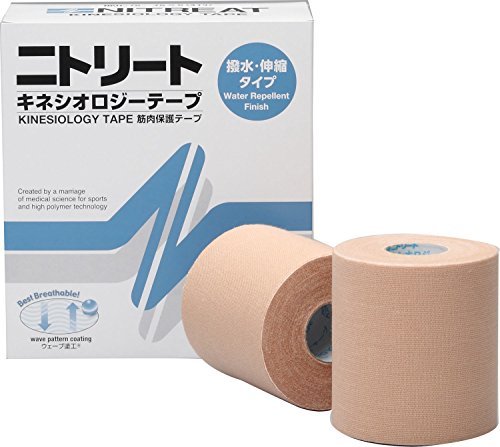サイズ:75mm*5m 入数:4巻 内容:キネシオロジーテープ(撥水タイプ) 生産国:日本 水や汗に強く、重ね貼りに適しています 伸縮性を持たせてありますので、関節などに貼っても動きを妨げません