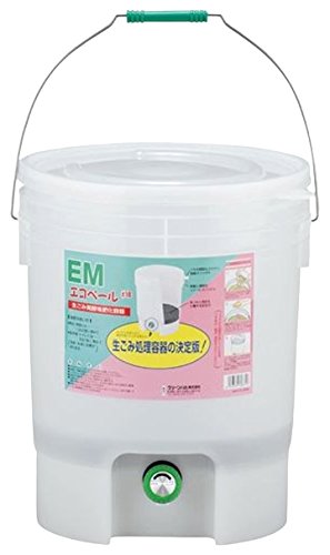 18L 生ゴミが発行堆肥に変身! 家庭ごみや、庭の雑草・落ち葉等の処理容器です。(目皿無し) 材質/本体・蓋・蛇口;ポリエチレン ハンドル;ステンレス 取手・目皿・計量カップ;ポリプロピレン カラー/