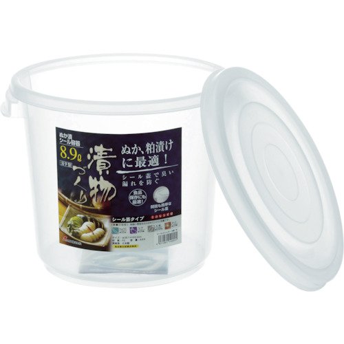 丸型 36.8x35.9x18.3 cm 蓋/ポリエチレン 本体/ポリプロピレン クリア 4.4L 臭い漏れを防ぎ、台所でもお使いできます。
