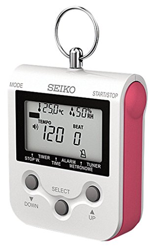 SEIKO セイコー デジタルメトロノーム ネックストラップ付 ラズベリーピンク DM90P