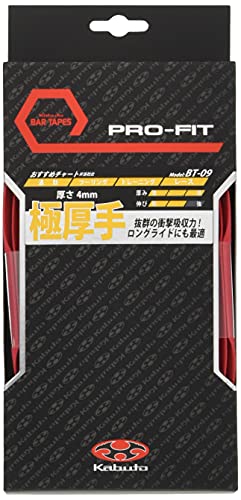 BT-09 極厚手 超クッションタイプ レッド 材質:EVA 厚さ:4mm 付属品:エンドテープ2本(15*210mm)、メッキエンドプラグ2個 ※商品のカラーはディスプレイの種類等により、実物と異な