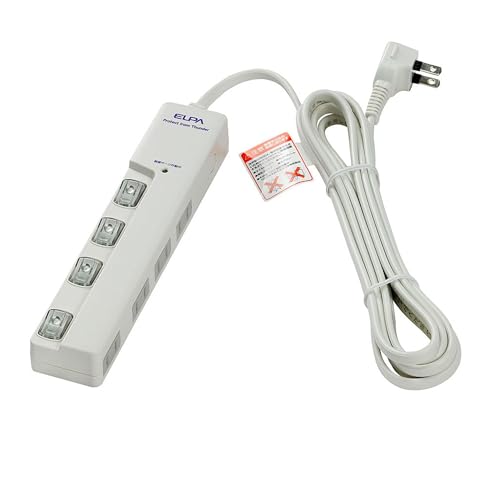3m 【耐雷サージスイッチ付タップ】スイッチ付でこまめに節電。耐雷サージ付だから雷に強い、 LEDランプスイッチ付 電源タップです。 【ホタル色LED】見やすいスイッチランプを採用しました。 【耐トラ