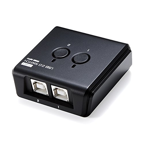 2台のパソコンで1台のUSB機器を共有できるUSB切替器です。ボタン一つで簡単に切り替えることができます。 複数のパソコンでプリンタやマウス・キーボード、外付けハードディスクの共有に便利です。(※バス