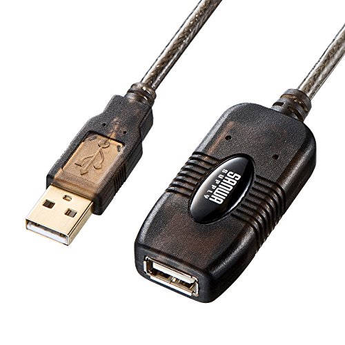 20m USBケーブルの規格(機器間最長ケーブル長5m)を超えて、20mまで延長できるハイパワーリピーターケーブルです。 減衰したUSB信号を復元する信号増幅補正回路を内蔵することで最大20mの延長を