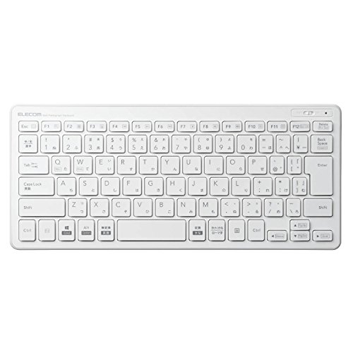 ホワイト ミニ 一枚板のように美しい最薄部6.5mmの無線薄型ミニキーボードです。 安定した通信で快適に操作できる2.4GHzのワイヤレスキーボードです。 とてもコンパクトで邪魔にならない1円玉サイズ