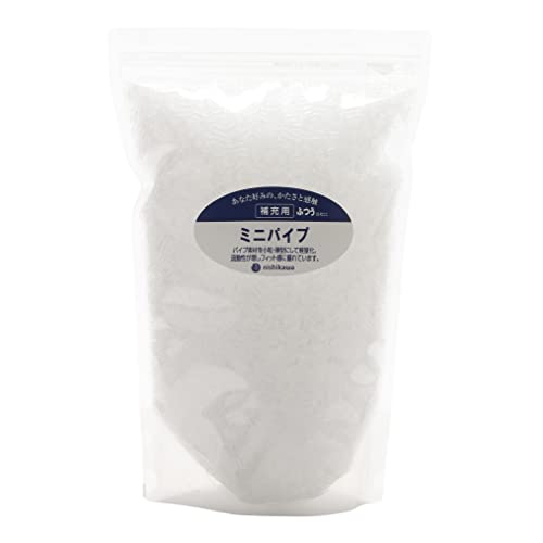 サイズ:約21X33X12cm 組成:ポリエチレンパイプ 生産国:日本 通気性の良いミニパイプ こだわりの日本製。 枕に付属の補充パックでは高さがたりないときや、枕がへたってきてしまったときの補充用に