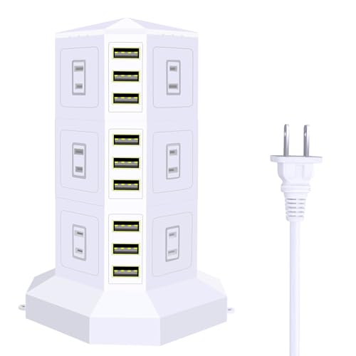 *【JIACHANの利点】Jiachan USB付き電源タップはPSEで認証された工場でする高品質電子製品の製造を手がけるで設計・生産されています。 *【頼りになる品質】本体は難燃性が最高クラスのPC