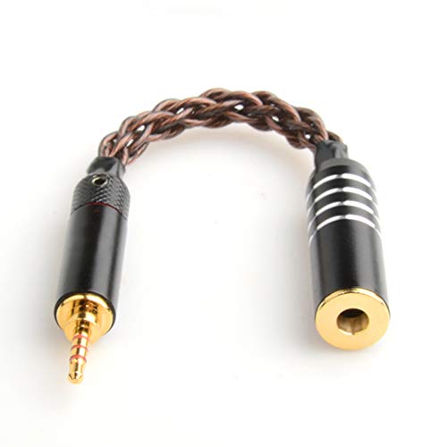 2.5mm（オス）→ 4.4mm（メス） 【 美しい外観と高い性能の両立 】1芯あたり52本の8芯構成にすることで、伝送ロスを抑えケーブル本来の能力を発揮します。 【 8芯単結晶銅を採用 】ケーブルの