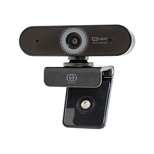 GOPPA ウェブカメラ オートフォーカス機能搭載 フルHD 200万画素 1920*1080対応 マイク内蔵 GP-UCAM2FA/E