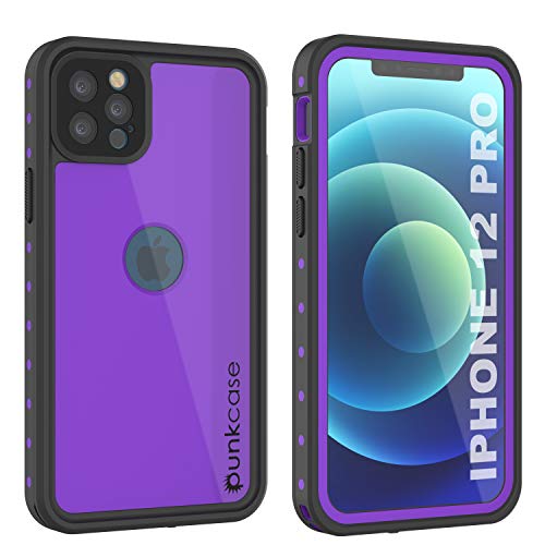 パープル PUNKCASE i PHONE 12 PRO用ケース [スタッドスターシリーズ]：i Phone 12 Proを自然の脅威からしっかり守る相棒として * このケースは、i PHONE 12