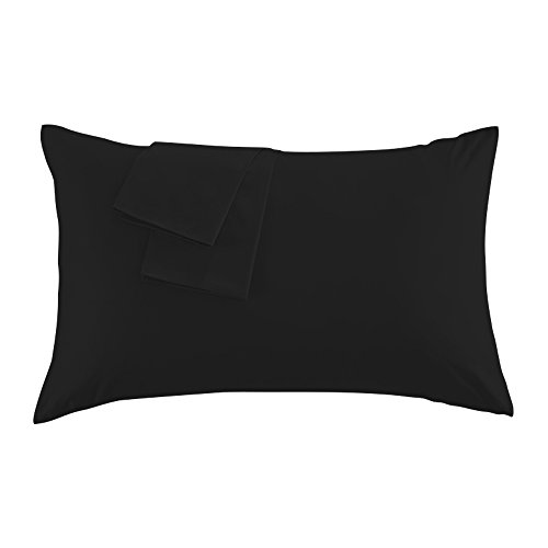 ブラック 50×70cm 【仕様】対応まくらサイズ：50*70cm、シングル。封筒式デザインを利用し、日常の選択やお手入れに便利。 【素材】高品質の綿100％。60番手の超極細糸を使用し、生地の密度は
