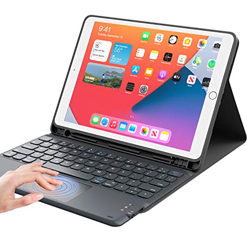 iPad 8世代 キーボード ケース タッチパッド付き ipad 10.2 キーボード ケースiPad7世代キーボード[2020/2019モデル] Bluetooth キーボー