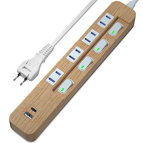木目調 3m 「2種類のUSBポート」Androidと相性抜群のUSB-A(QC3.0対応)、i Phoneと相性抜群のType-C(USB-PD20W対応)の2種類のポート搭載。 最速かつ安全に、効