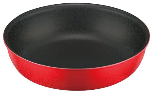 ブライトレッド 20cm サーモスの取っ手のとれるフライパンシリーズ ガス火専用モデル サイズ(約):幅21.5*奥行21.5*高さ5cm・径/20cm、本体重量(約):0.4kg 対応熱源:ガス火専