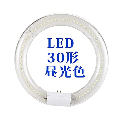 30形 昼光色 【仕様】: 商品名：丸型LED蛍光灯 点灯方式：グロー式 口金：G10q サイズ ：φ 30 * 205mm (20形)、φ 30 * 225mm (30形)、φ 30 * 299mm