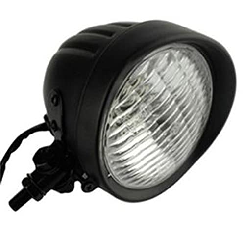 本体：ブラック/レンズ：透明 バイク用ヘッドライトです。 ボトムマウント式ベーツタイプのヘッドライトです。 大きさは4.5インチと小さめで、愛車を華麗にドレスアップ！ スリット入り砲弾型タイプで、耐久