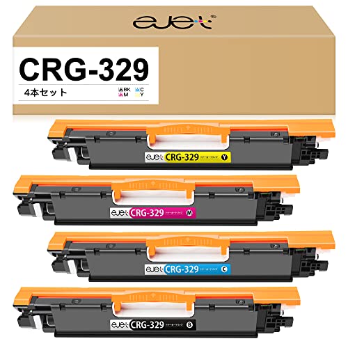 【ejet】互換トナーカートリッジ キヤノン ( Canon )用 トナー 329 CRG329 CRG-329 4色セット ブラック( CRG-329BK ) 1,200ページ/カラー