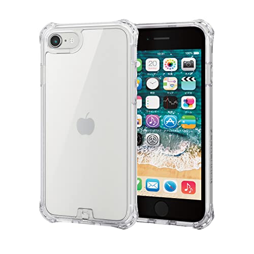 クリア 対応機種：i Phone SE (第2世代/第3世代)、i Phone 8、i Phone 7 機器本体のスタイルをそのまま活かせるクリアケースに、6つの衝撃吸収構造を兼ね備えたi Phone