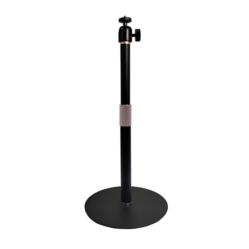 お好みの高さ(30-45cm)に調節できる卓上型のLUONOCAN プロジェクター スタンド（projector stand）です。耐荷重:約3kg 重さのある台座(約700g)で三脚タイプより安定感