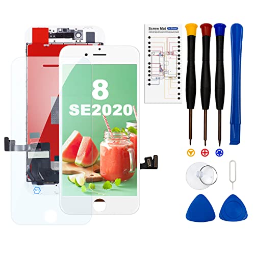 ホワイト i Phone8 *互換性* この液晶パネルは、4.7インチi Phone 8/i Phone SE 2020 第2世代のみ修理交換対応可能致します。 他のi Phoneモデルや他のブランド