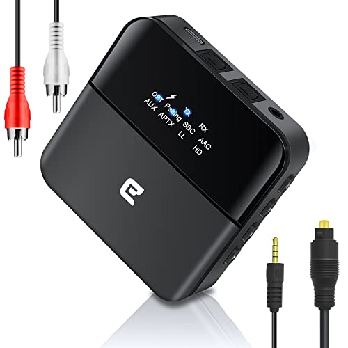 Eletoker トランスミッター レシーバー 光デジタル対応 一台二役 aptX HD aptX LL対応 Bluetooth 5.0 ワイヤレス オーディオ ブルートゥ