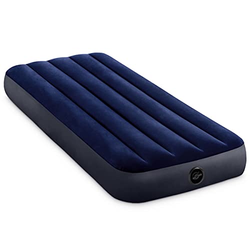 ブルー 191x76x25cm 【多用途のエアーベッド】サイズ：長さ191x幅76x厚さ25cm 大人1人を乗せてちょうどいいサイズで、一般的な簡易ベッドに比べて負けないふわふわ感や安定感を実現します
