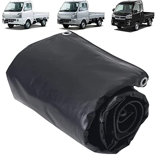 【軽トラックの荷台に】 2m*2.1m規格で軽トラ荷台にちょうどいいサイズ。 積み荷の保護・落下防止に最適！ 【頑丈でしなやかなPVC生地】 防水＆UVカット効果で積み荷を守ります。 耐寒・耐熱性も抜