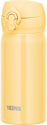 クリームイエロー 350ml 累計販売数2,700万本突破したサーモスのロングセラーシリーズ(*2022年6月末時点) サイズ(約):幅6.5*奥行7.5*高さ17cm、本体重量(約):170g、容量