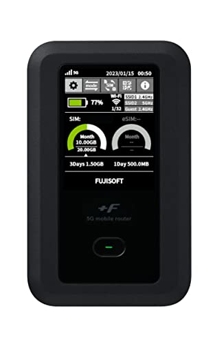 富士ソフト(Fujisoft) 5G対応Wi-Fiモバイルルーター *F FS050W