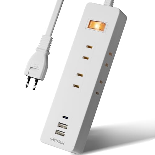 ホワイト 5m 「配線しやすいたっぷり９ポート」充実の6AC*3USB合計9ポート。3方向にコンセント穴を設置したので、かさばらずコンパクトな設計を実現しました。3方向だから大きめアダプタ使用時も他の