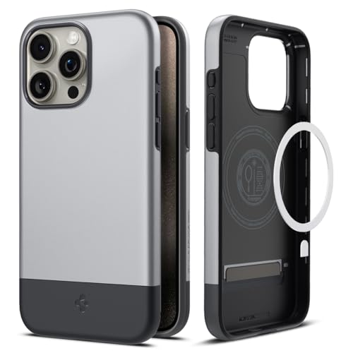 クラシック・シルバー i Phone 15 Pro Max (6.7インチ) 【Mag Safe対応】 マグネットが内蔵されており、Mag Safe対応充電器および各種Mag Safe専用アクセサリー