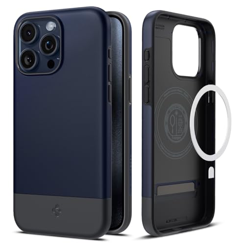 ミッドナイト・インディゴ i Phone 15 Pro Max (6.7インチ) 【Mag Safe対応】 マグネットが内蔵されており、Mag Safe対応充電器および各種Mag Safe専用アクセサ