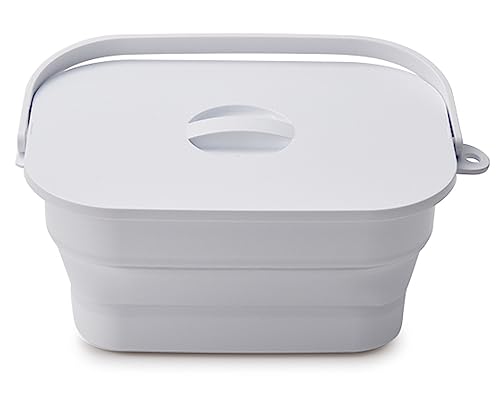 サイズ：折りたたみ時：約W36.6*D24.6*H6.7cm、組み立て時：約24.6*36.6*16cm 商品重量：688ｇ 材質：本体/熱可塑性エラストマー、枠・底・ハンドル・フタ・洗濯板/ポリプロ