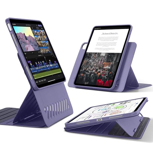 パープル 【互換性】：i Pad Air 11インチ M2（2024 第6世代）、i Pad Air 第5/4世代（2022/2020）専用です。モデル：A2902、A2903、A2316、A2324