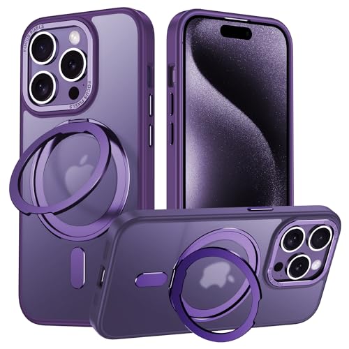 パープル i Phone 15 Pro 「互換性モデル」 i Phone 15 Pro 適用 「6.1インチ」 用 Magsafe対応 ケース。※ご注意：ご注文する前に、必ずお買い求めの機種とカラーを