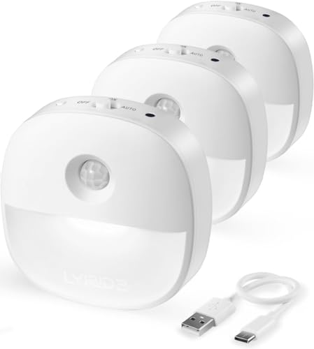 昼光色 3 PACK 【三つの知能モード】LEDセンサーライトはON(常時点灯)・OFF(常時消灯)・AUTO(センサー)の切替スイッチがあります。ご都合によりモードを選べます。？AUTOモード：周囲