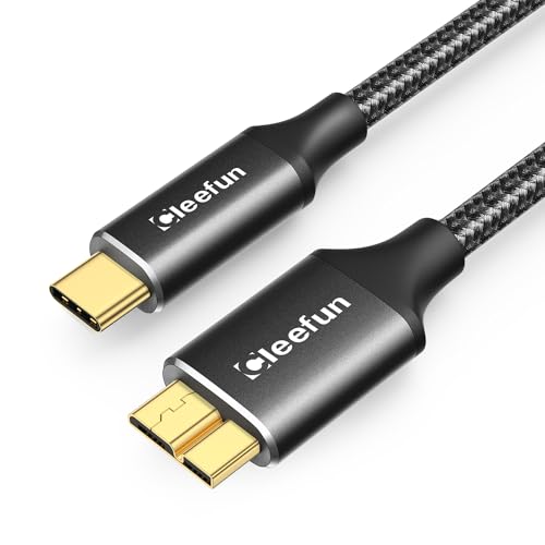ブラック 2m 【USB C to Micro B コード】この USBＣ-micro B ケーブルは外付けHD(ハードドライブ)＆SSDデータ転送＆USB 3.0 Micro Bポート搭載のスマホン