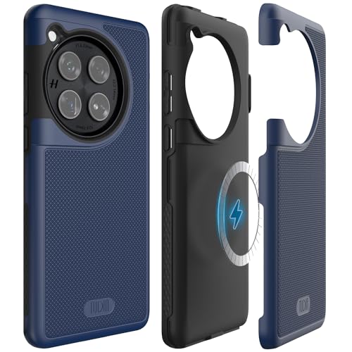 インディゴブルー magsafe対応 【互換性】One Plus 12 ケース One Plus 12 (2024) のみに対応 【落下テスト済み】認定された軍用グレードと Tough Rhino テ