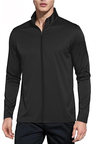 ブラック S **【UVカット対策】ラッシュガード メンズの紫外線防止の最高値はUPF50*、UVカット率98％、夏の強い日差しから肌を守ります！UVケア効果が高いラッシュガード メンズ 長袖のタイプ