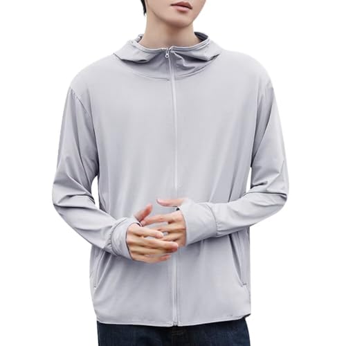 グレー XL 【THREEGUNラッシュガード】ポリエステルとスパンデックスの混合素材が、暑い季節でもUVをカットし、通気性、吸水性、速乾性に優れ、伸縮性も高い4WAYストレッチ性能でありながら、接触