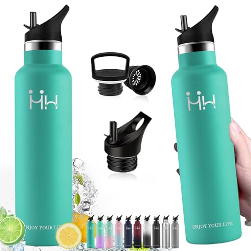 エメラルドグリーン 1000ml 保温・保冷効果抜群：真空断熱2重構造により、高い保温・保冷力を実現！夜から朝までしっかり温度をキープします（室内温度22度瓶内水温98度：保温効力※6時間：78度以上