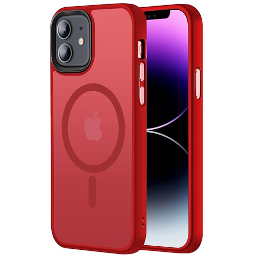 あかい magsafeと互換性があり、i Phone12/12Pro用 ケース内部は38個強力なN52マグネットを搭載、超吸着能力でいくら振っても落ちない。また、マグセーフ世代に増える、Magsafe