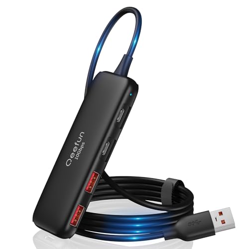 10G（2A2C+1C） 【USB 3.2 ハブ 高速転送】USB ハブの 4 つの USB ポート (2つUSB-C ＆ 2つUSB-A ポートを含む) は、従来型より20倍ぐらい速い10Gbpsの