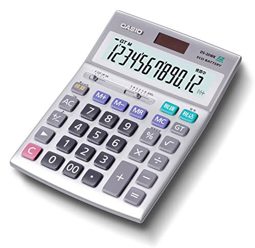 カシオ 本格実務電卓 12桁 検算機能 グリーン購入法適合 デスクタイプ DS-20WK