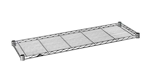 ルミナス ポール径19mm用パーツ 棚板 スチールシェルフ(耐荷重150kg)ワイヤー幅方向 1枚(スリーブ付き) 幅84.5*奥行29.5cm ST8530