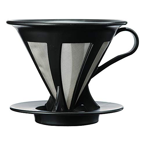 HARIO (ハリオ) ドリッパー カフェオール コーヒー ドリップ 1*4杯用 ブラック CFOD-02B