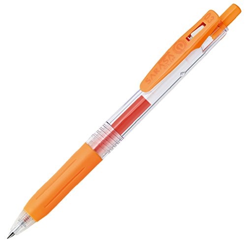 ゼブラ ジェルボールペン サラサクリップ 0.3 オレンジ 10本 B-JJH15-OR