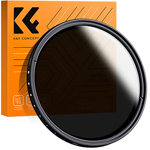 K & F Concept 49mm 可変NDフィルター ND2-ND400レンズフィルター 減光フィルター 超薄型 カメラ用フィルター*超極細繊維布（49mm ND Filte