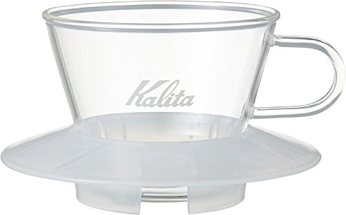 カリタ Kalita コーヒー ドリッパー ウェーブシリーズ ガラス製 1*2人用 クリア WDG-155 #05066
