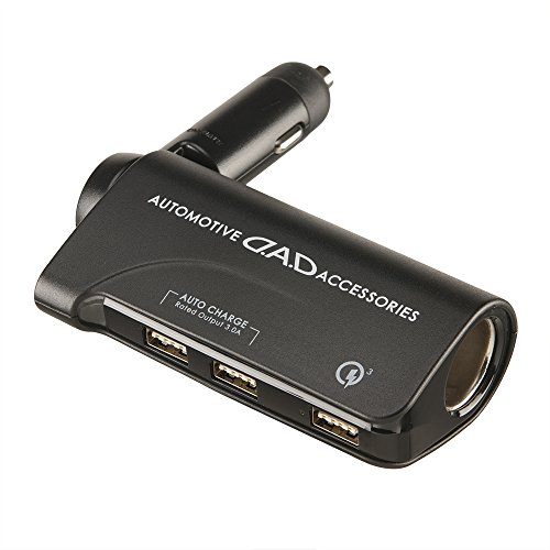 ギャルソン DAD クイックチャージ3.0 & オートチャージIC内蔵 3USBポート * ソケット USB合計最大出力6.0A 急速充電対応 HA457-01 D.A.D